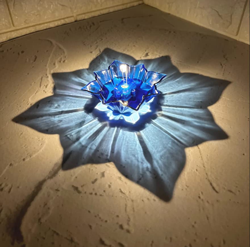 Lotus 3D Reflect Diya Set of 12 | Colorful Decorative Diyas for Festivals & Home Decor