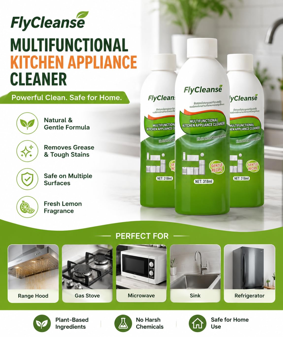 Fly Cleanse Kitchen Cleaner Spray (BUY 1 GET 1 FREE!!)
