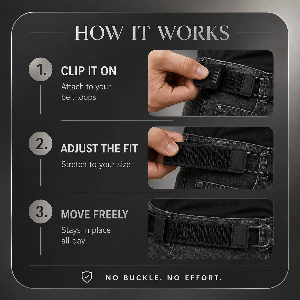 FlexiFit™ Buckleless Belt | No-Buckle Elastic Waist Belt for Men & Women | BUY 1 GET 1 FREE !!