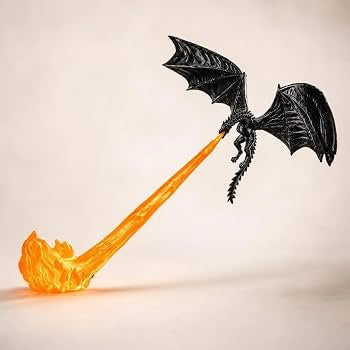 Fire-Breathing Dragon Lamp – 3D Printed LED Fantasy Desk Light